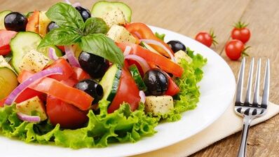 menu di esempio per la gastrite