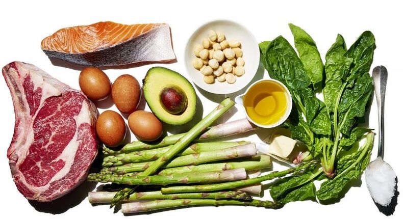 verdure e alimenti proteici per la dieta cheto